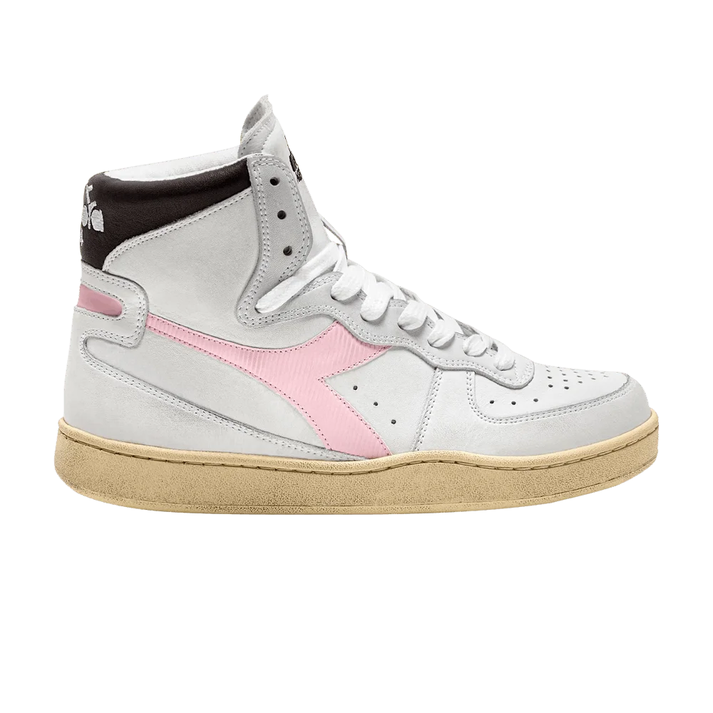 Кроссовки Diadora Mi Basket Used 'White Parfait Pink'