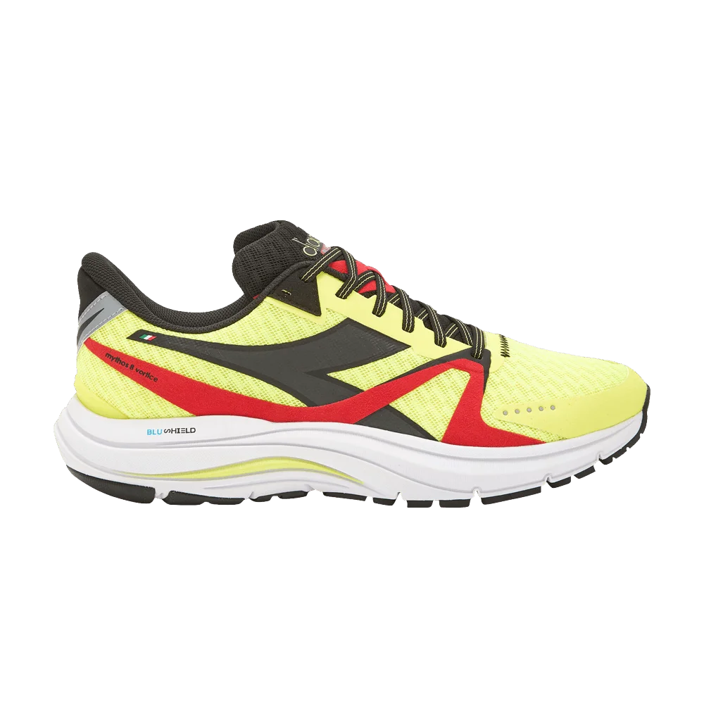 Кроссовки Diadora Mythos Blushield 8 Vortice 'Yellow Fluorescent Fiery Red'