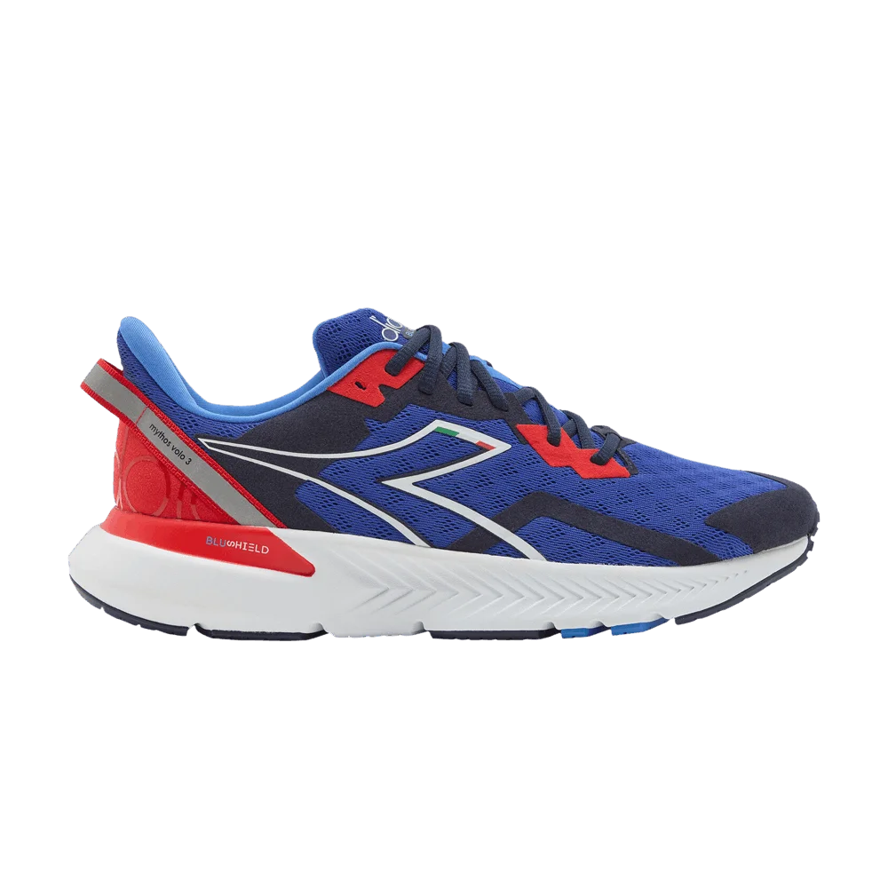 Кроссовки Diadora Mythos Blushield Volo 3 'Surf The Web Fiery Red'