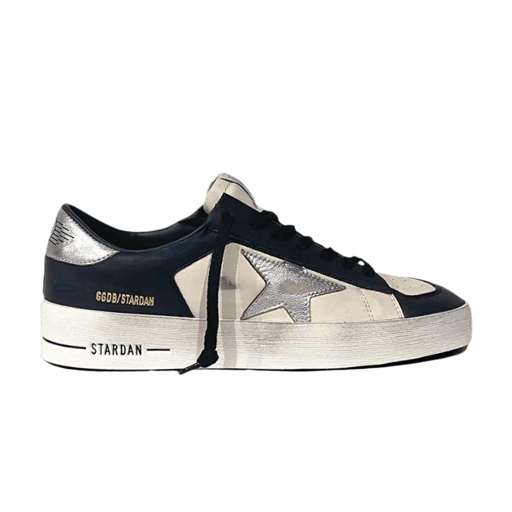 Кроссовки Golden Goose Stardan 'Optic White Navy Silver'