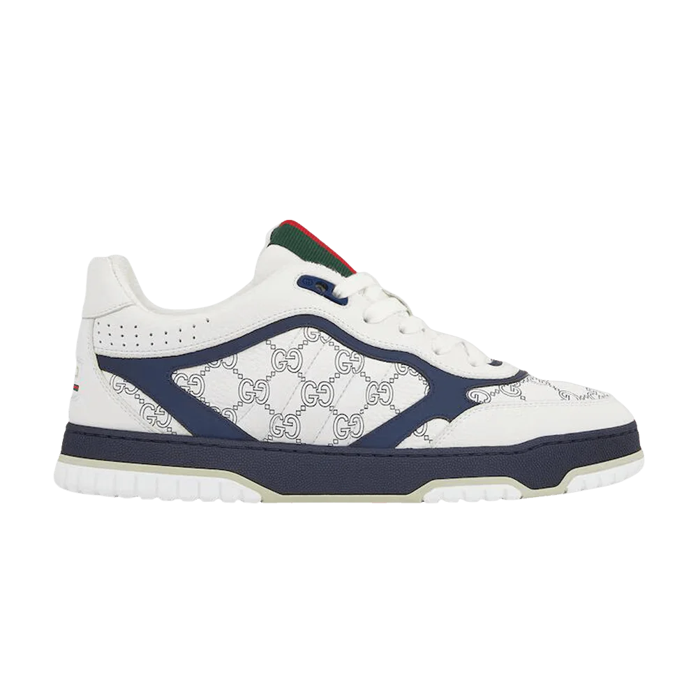 Кроссовки Gucci Re-Web Sneaker 'White Blue GG Leather'