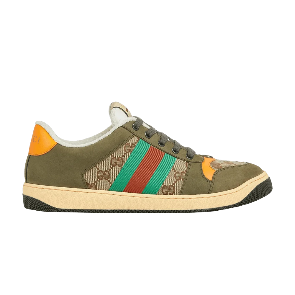 Кроссовки Gucci Screener Sneaker 'Beige Dark Brown'