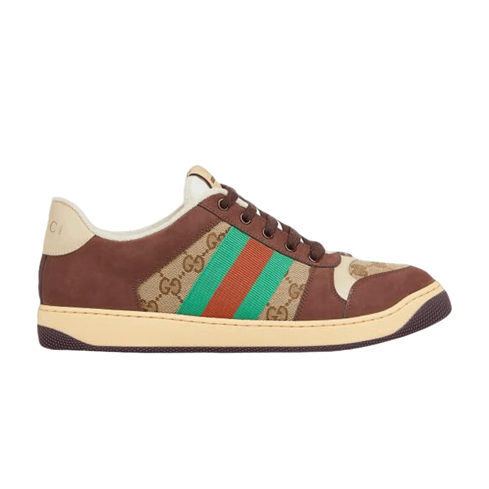 Кроссовки Gucci Screener Sneaker 'Black Dark Brown'