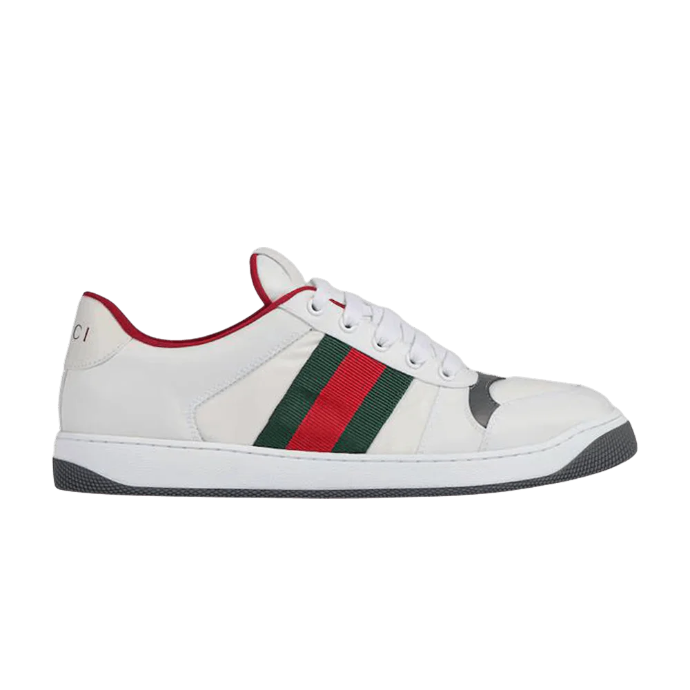 Кроссовки Gucci Screener Sneaker 'White Black Red'