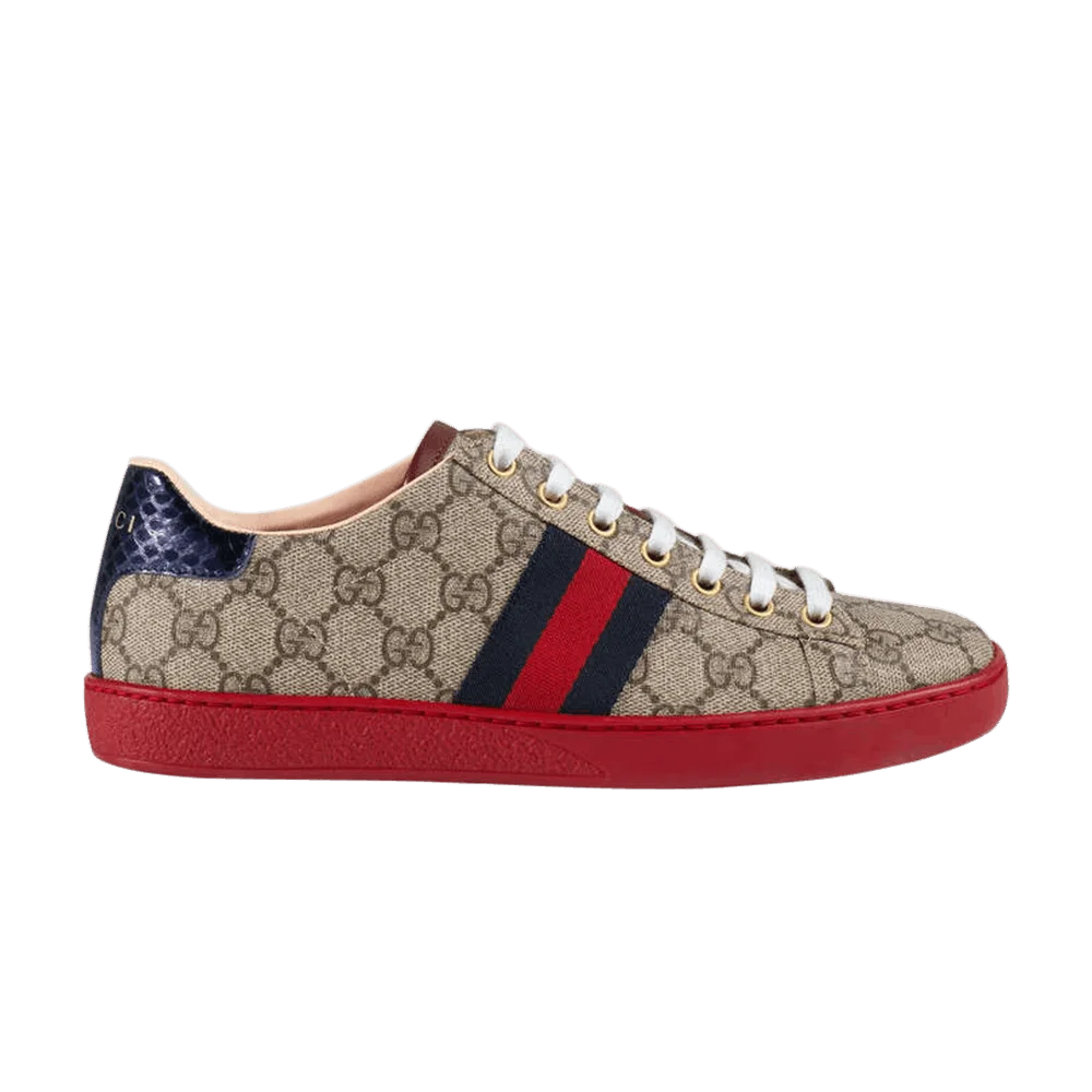 Кроссовки Gucci Wmns Ace GG Supreme 'Brown'