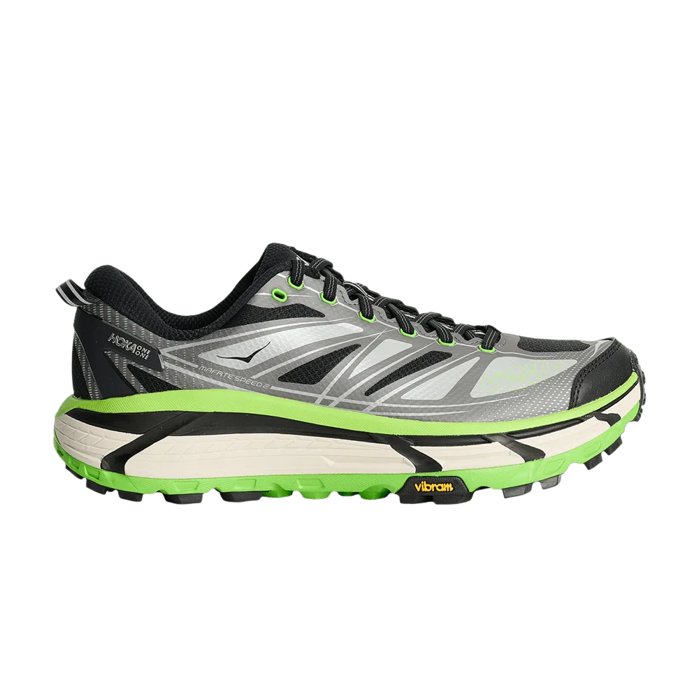 Кроссовки HOKA Mafate Speed 2 'Black Electric Green'