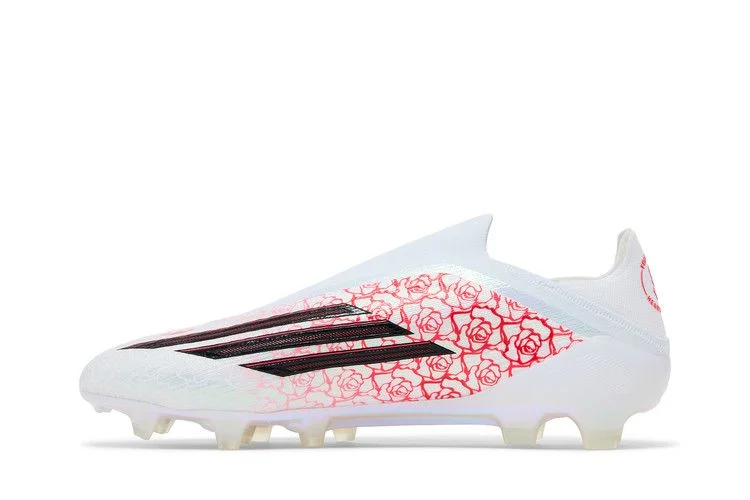 Кроссовки Lamine Yamal x adidas F50 Elite Laceless FG 'Cloud White Black Lucid Red'