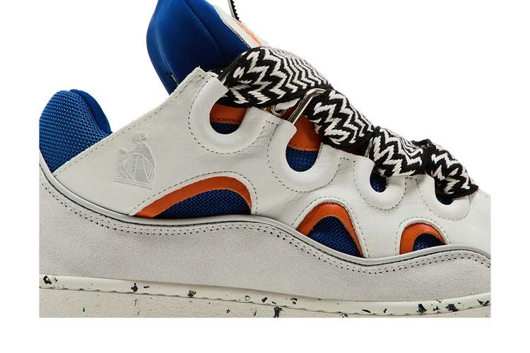 Кроссовки Lanvin Curb Sneakers 'White Blue Orange'
