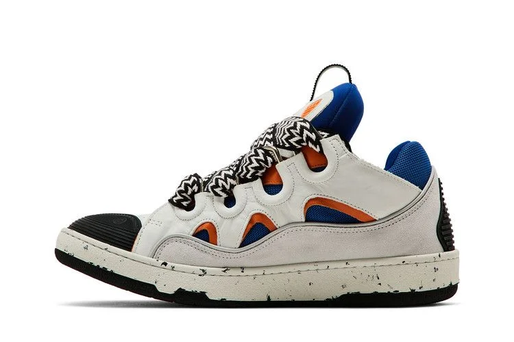 Кроссовки Lanvin Curb Sneakers 'White Blue Orange'