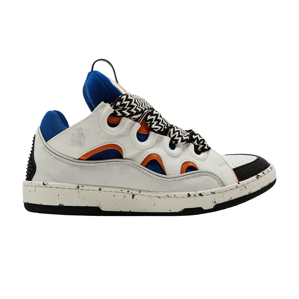 Кроссовки Lanvin Curb Sneakers 'White Blue Orange'