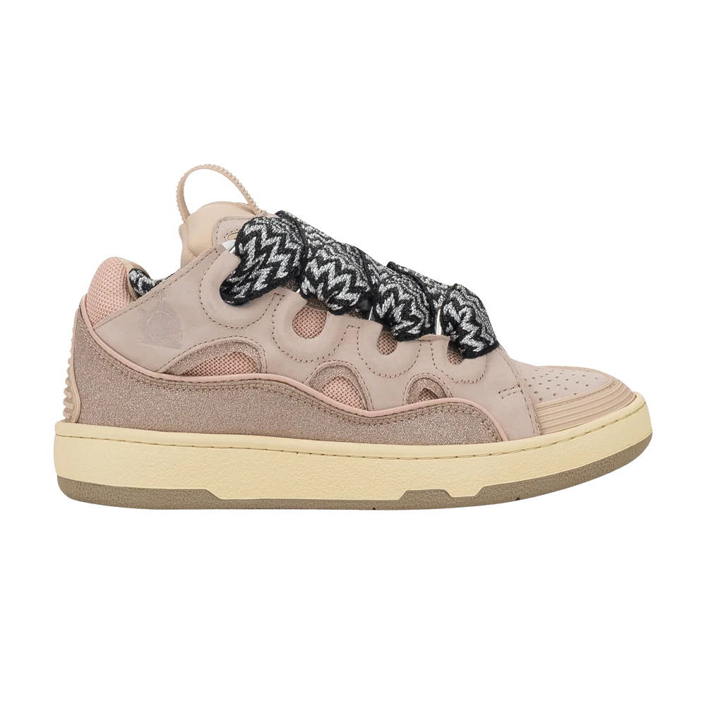 Кроссовки Lanvin Wmns Curb Sneakers 'Pink Glitter'