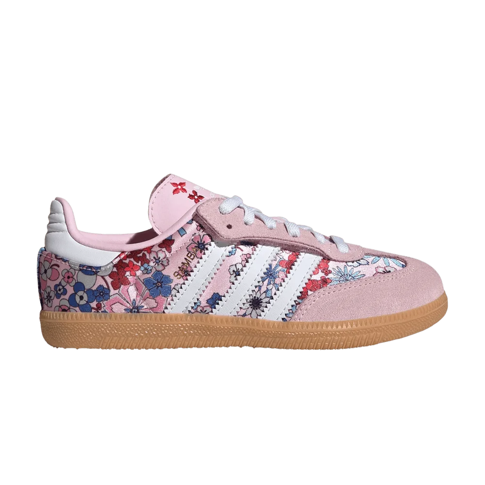 Кроссовки Liberty London x adidas Samba OG Little Kid 'Clear Pink Cloud White'