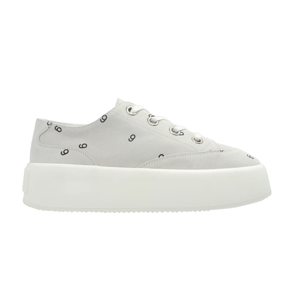 Кроссовки MM6 Maison Margiela Wmns Platform Sneaker 'Allover Number Print - Light Grey'