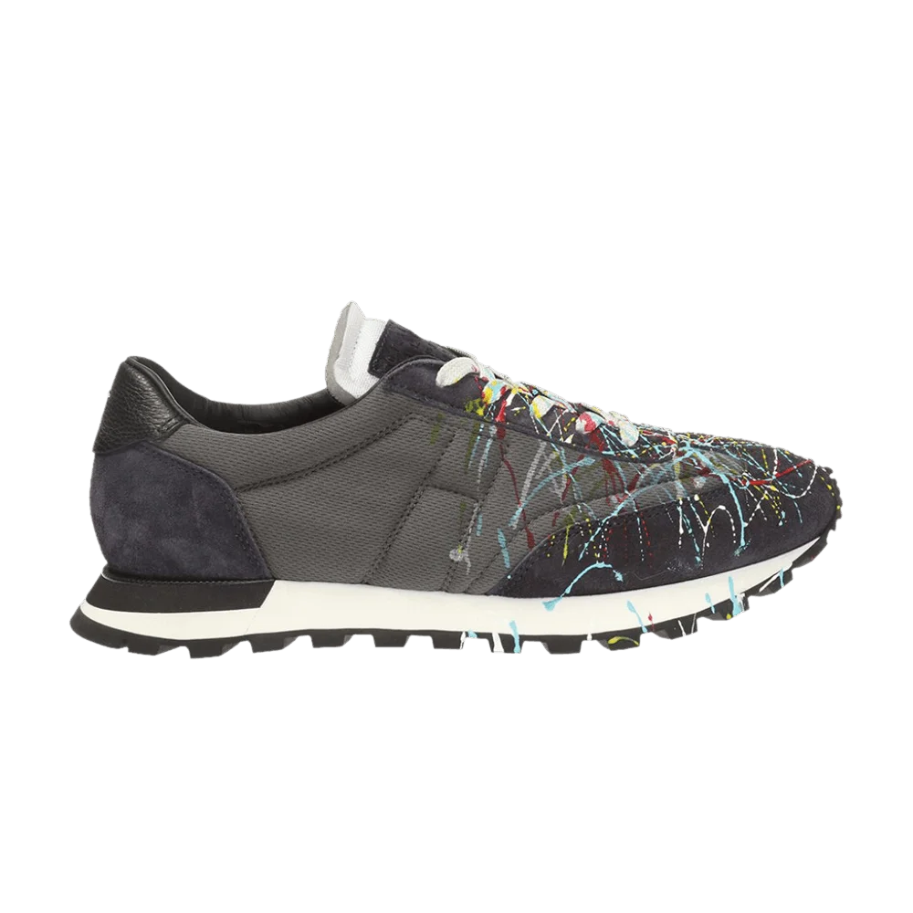 Кроссовки Maison Margiela Replica Runner Low 'Paint Splatter - Blue Black'