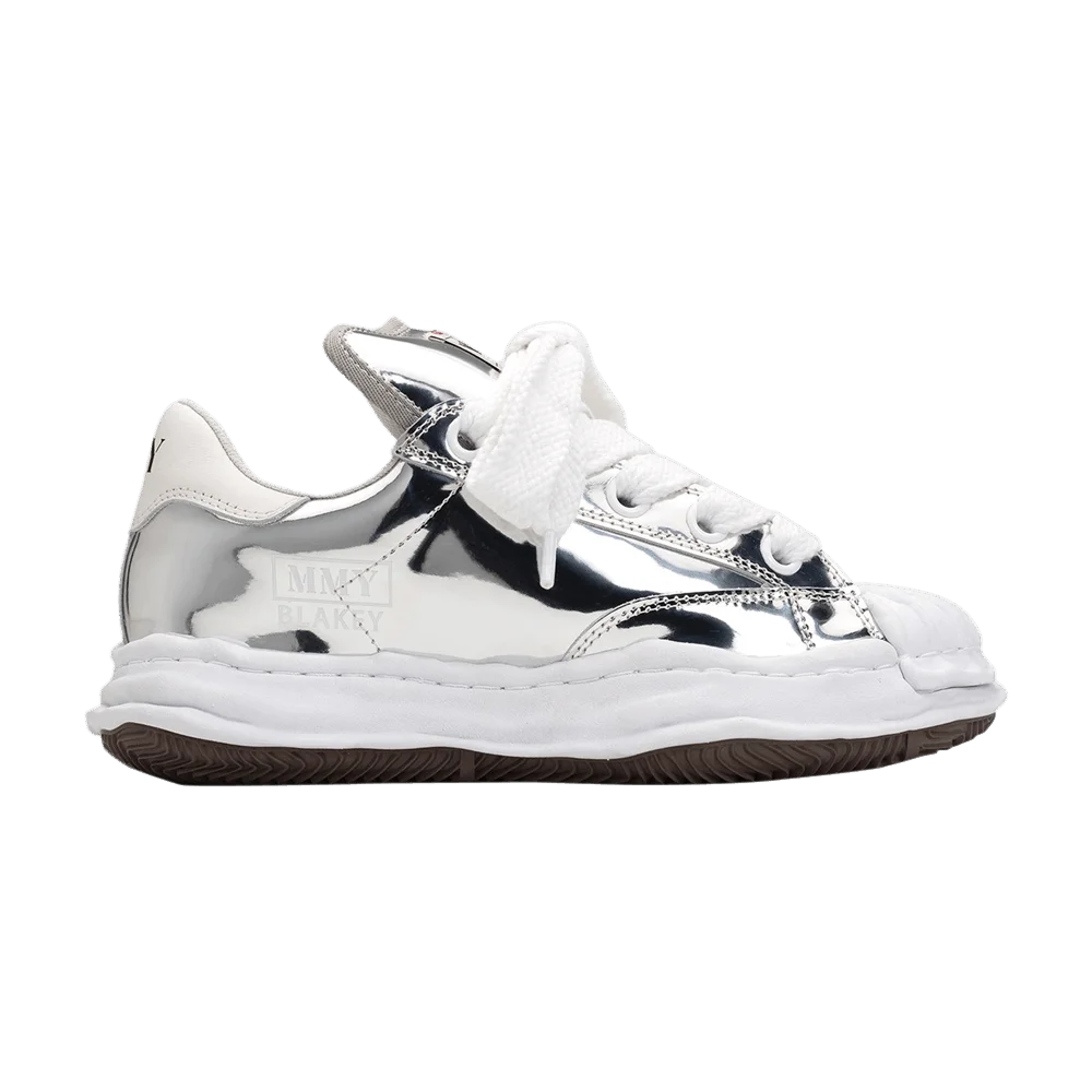 Кроссовки Maison Mihara Yasuhiro Blakey Puffer OG Sole Leather Low 'Silver'