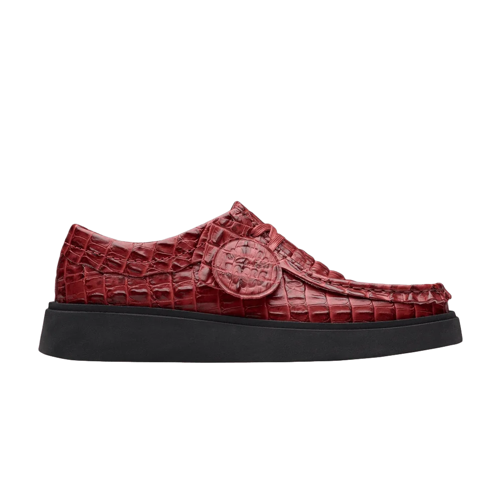 Кроссовки Martine Rose x Clarks Torview 'Burgundy Croc'