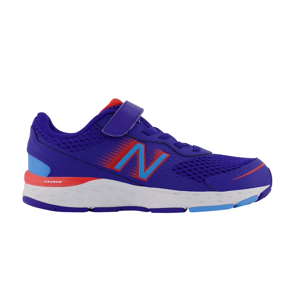 Кроссовки New Balance 680v6 Bungee Big Kid 'Blue Neo Flame'