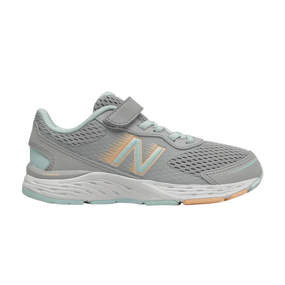 Кроссовки New Balance 680v6 Bungee Big Kid 'Rain Cloud Pale Blue Chill'