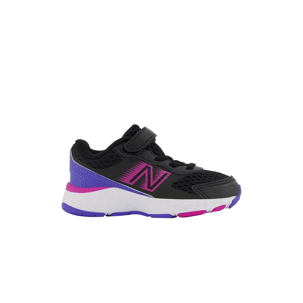 Кроссовки New Balance 680v6 Bungee Toddler Wide 'Black Magenta Pop'