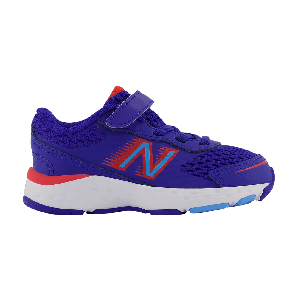 Кроссовки New Balance 680v6 Bungee Toddler Wide 'Blue Vibrant Sky'