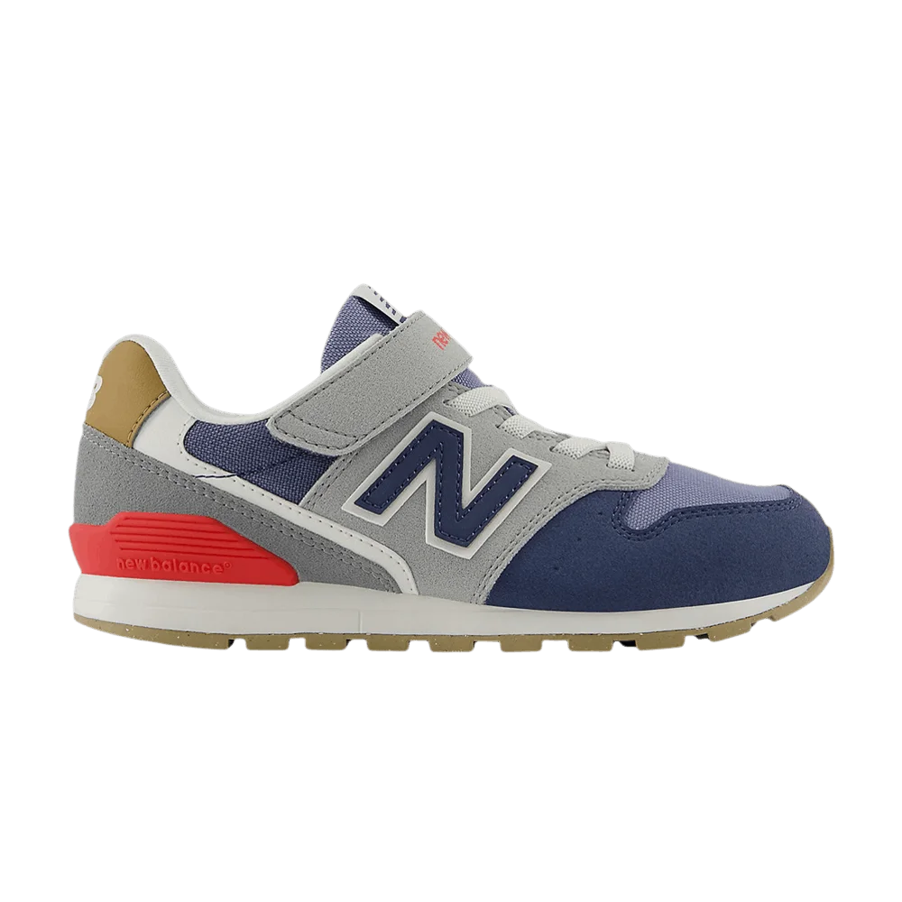 Кроссовки New Balance 996 Hook & Loop Little Kid Wide 'Vintage Indigo Blast Red'