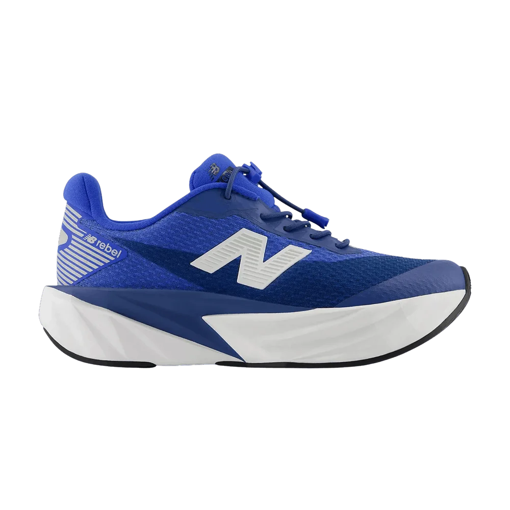 Кроссовки New Balance FuelCell Rebel Bungee Lace Little Kid 'Magic Blue'