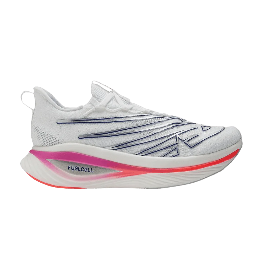 Кроссовки New Balance Wmns FuelCell SuperComp Elite v3 Wide 'White Blue Magenta'
