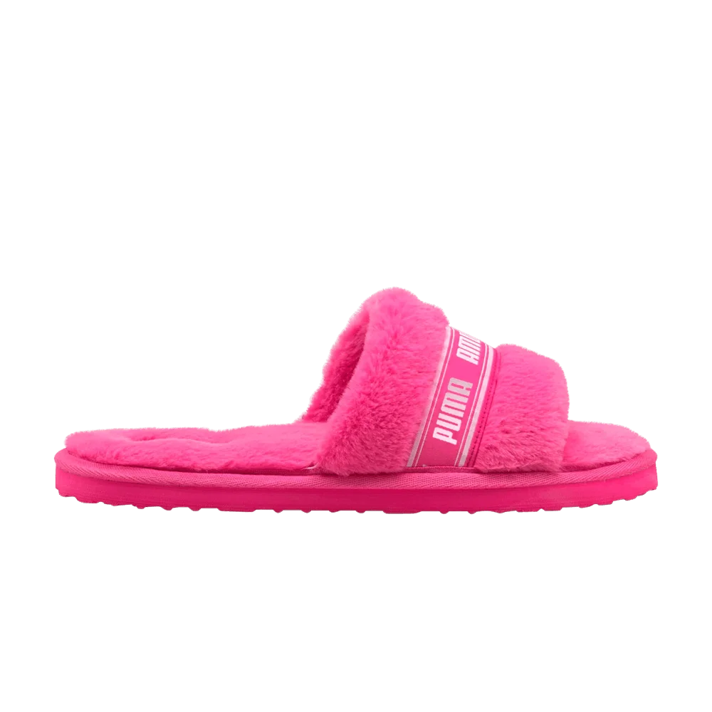Кроссовки Puma Fluff Slide Jr 'Fluo Pink'