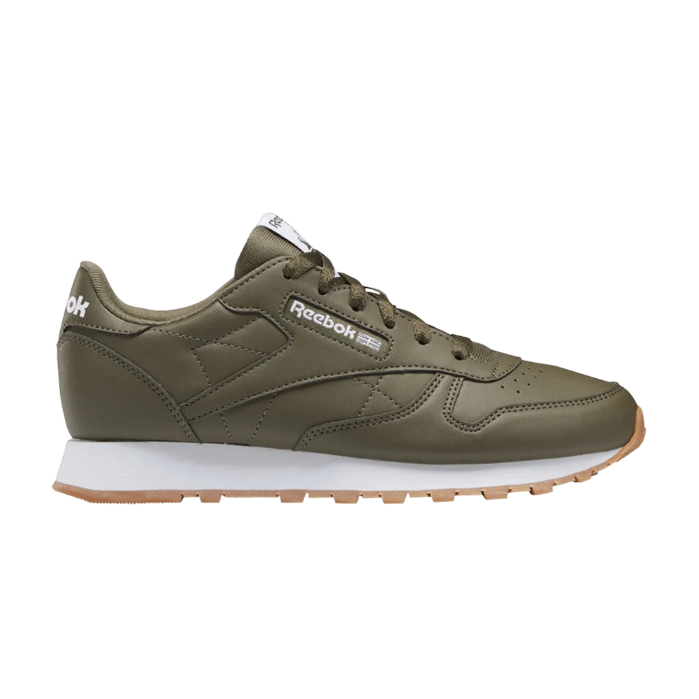 Кроссовки Reebok Classic Leather Big Kid 'Army Green'