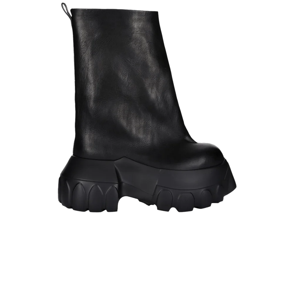 Кроссовки Rick Owens Hollywood Flared Mega Tractor 'Black'