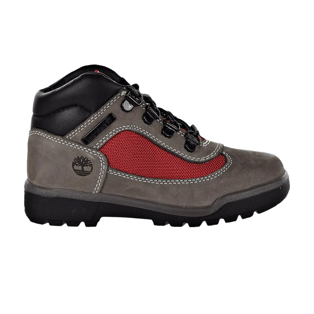 Кроссовки Timberland Field Boot Little Kids 'Medium Grey Red'