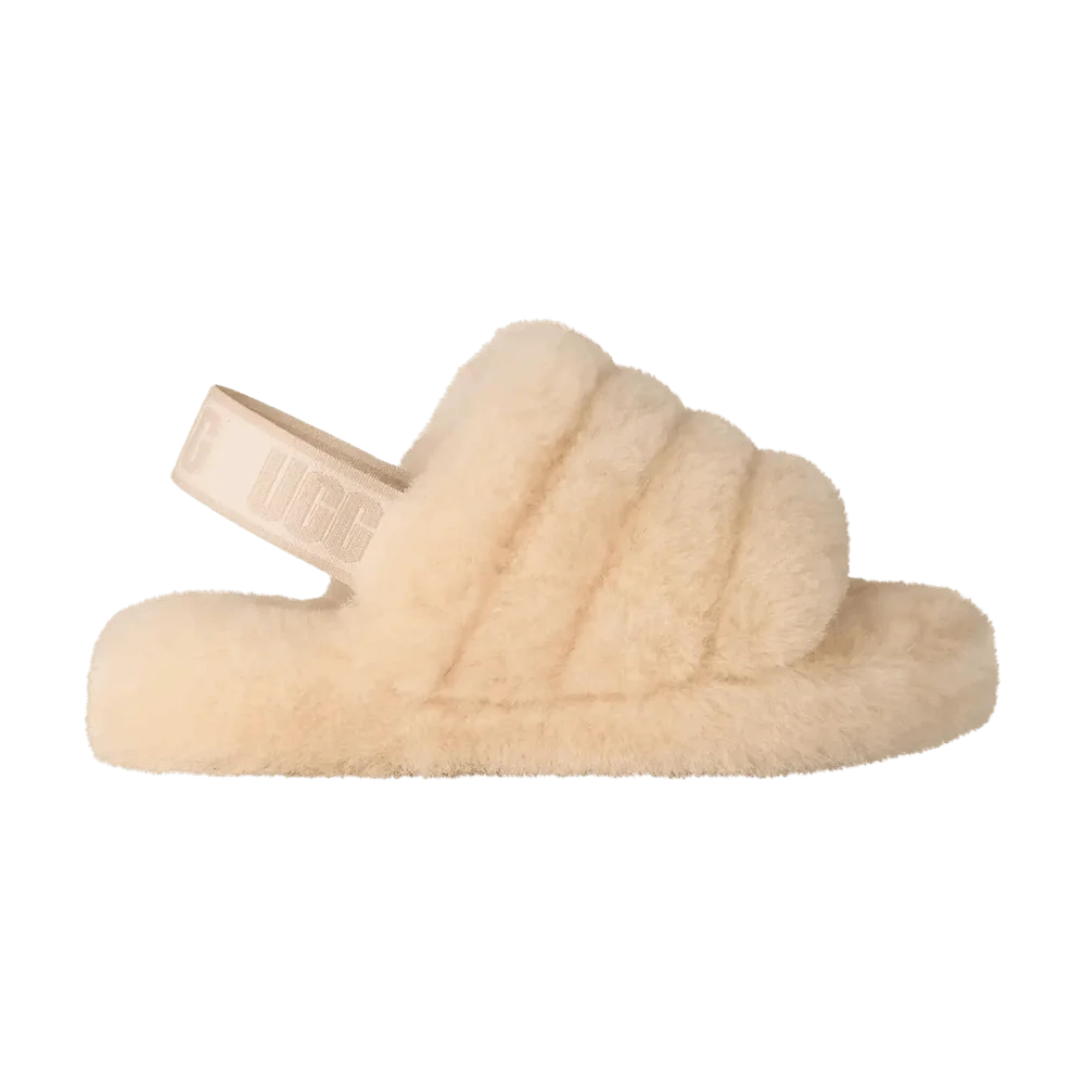 Кроссовки UGG Fluff Yeah Slide Kids 'Natural Sea Salt'