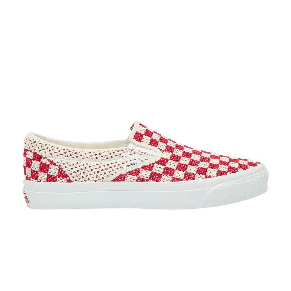 Кроссовки Vans Slip-On LX Knit 'Red Marshmallow'