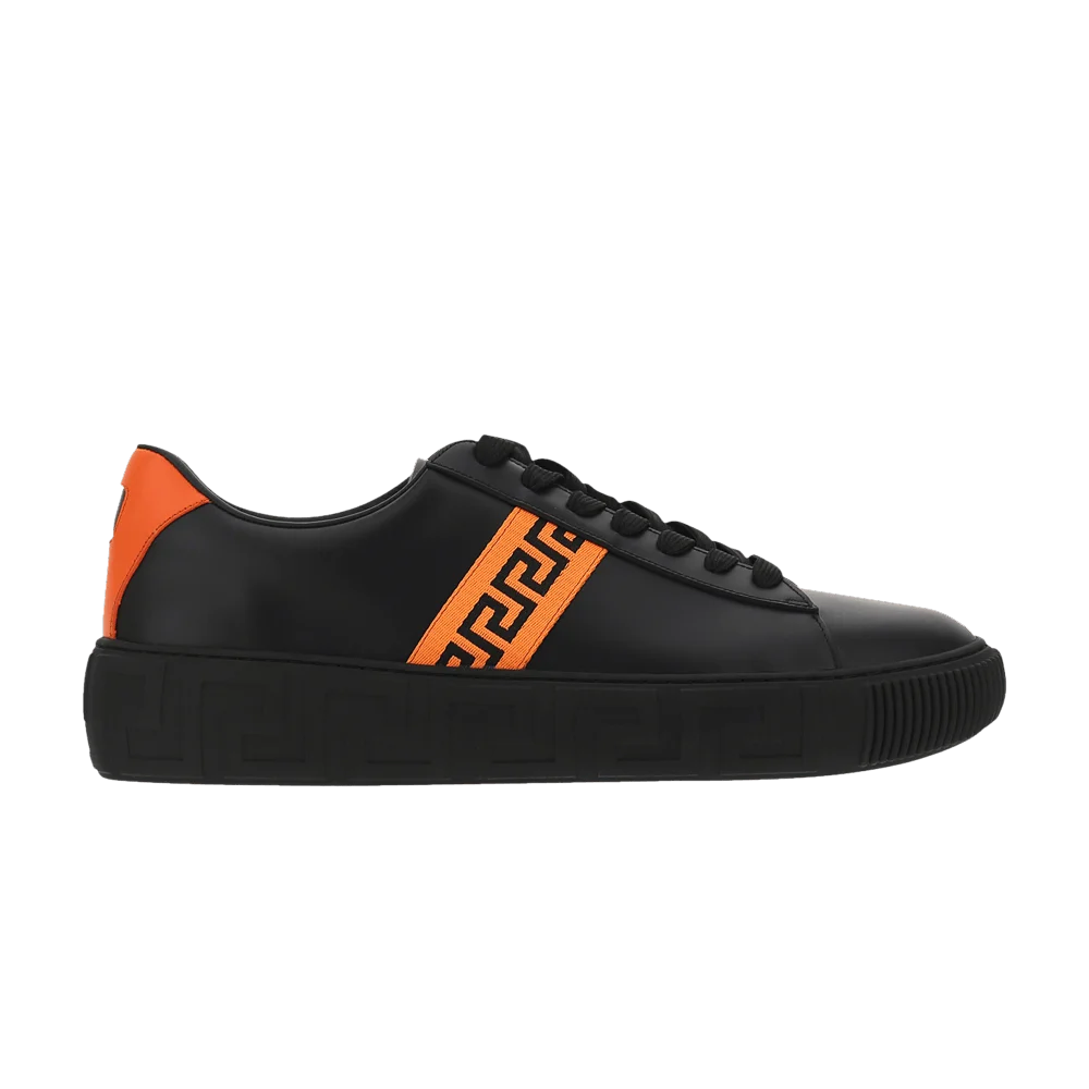 Кроссовки Versace Greca Sneaker 'Black Neon Orange'