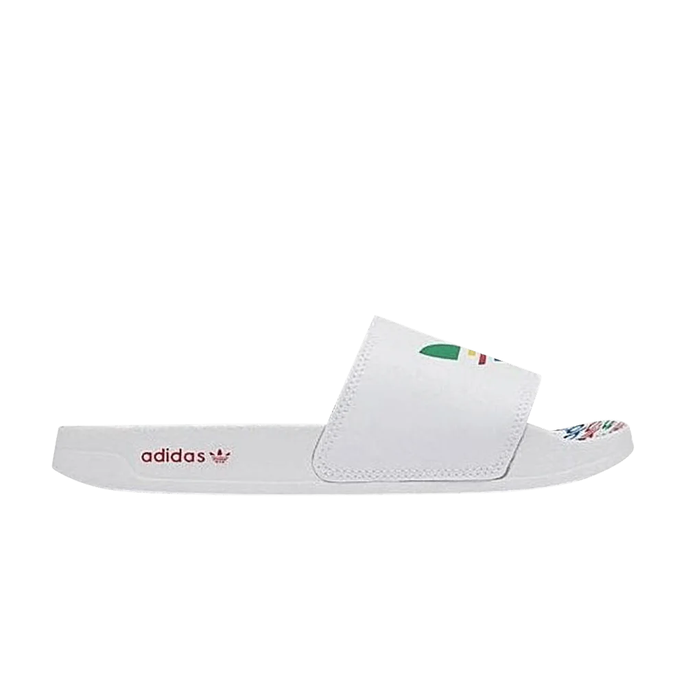 Кроссовки adidas Adilette Slide J 'White Multi'
