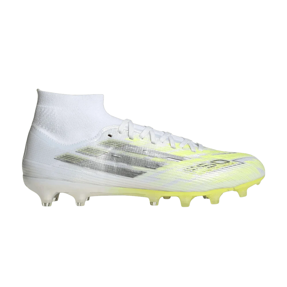 Кроссовки adidas Wmns F50 Sparkfusion Pro Mid Cut FG MG 'Cloud White Iron Metallic Hi-Res Yellow'