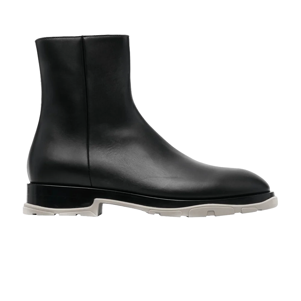 Botinki-Alexander-McQueen-Half-Leather-Boot-Black-Grey