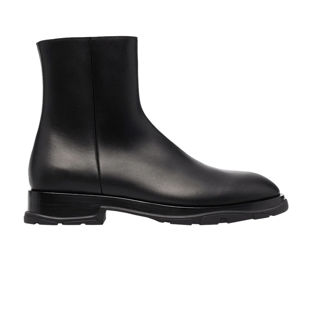 Botinki-Alexander-McQueen-Half-Leather-Boot-Black