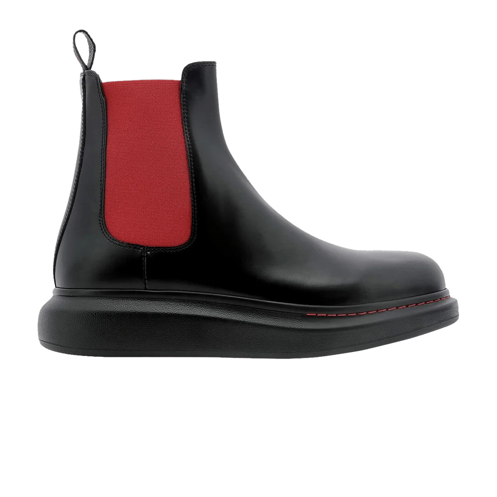Botinki-Alexander-McQueen-Hybrid-Ankle-Boot-Black-Red