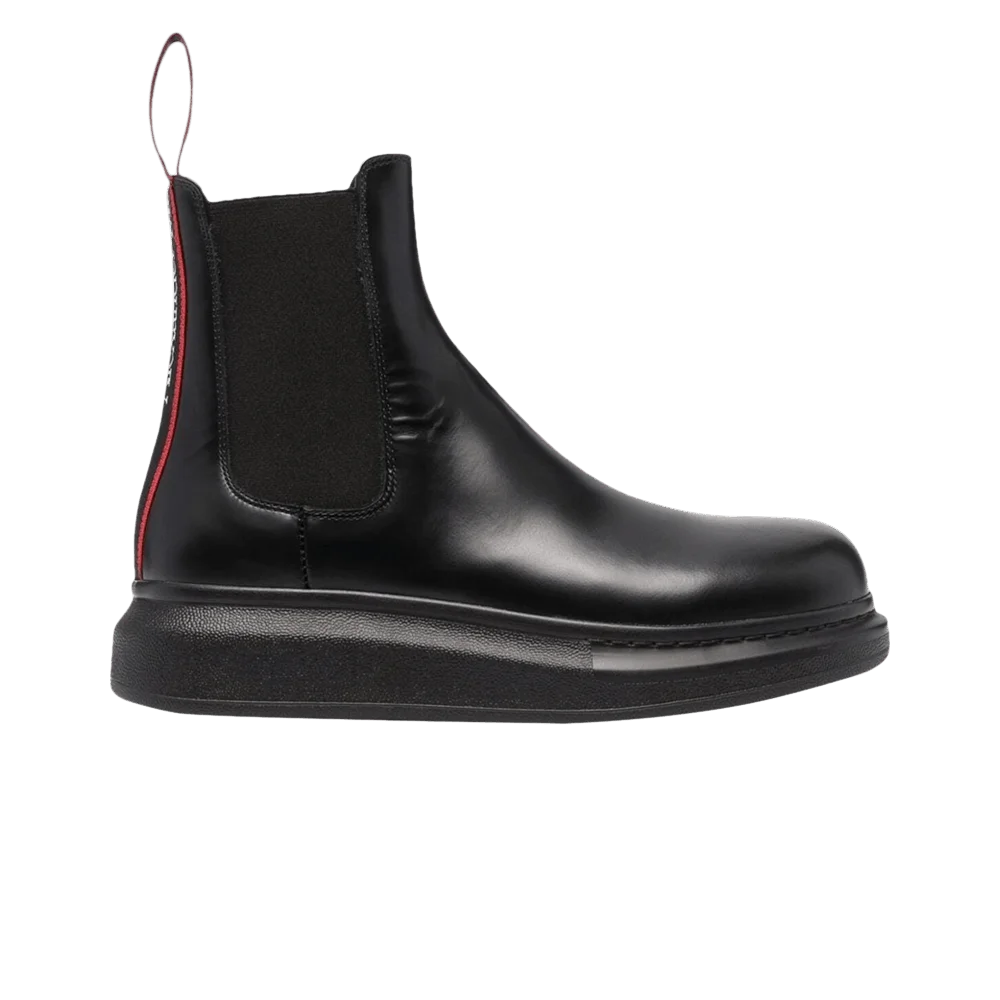 Botinki-Alexander-McQueen-Hybrid-Chelsea-Boot-Black-Red