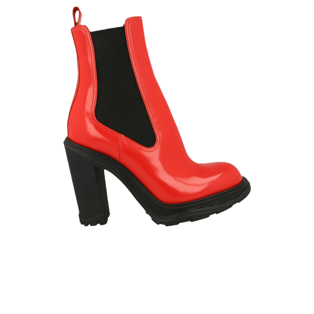 Botinki-Alexander-McQueen-Wmns-Tread-Heeled-Chelsea-Boot-Poppy-Red-Black