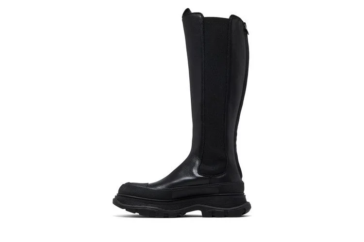 Botinki-Alexander-McQueen-Wmns-Tread-Slick-Knee-High-Boot-Black-2