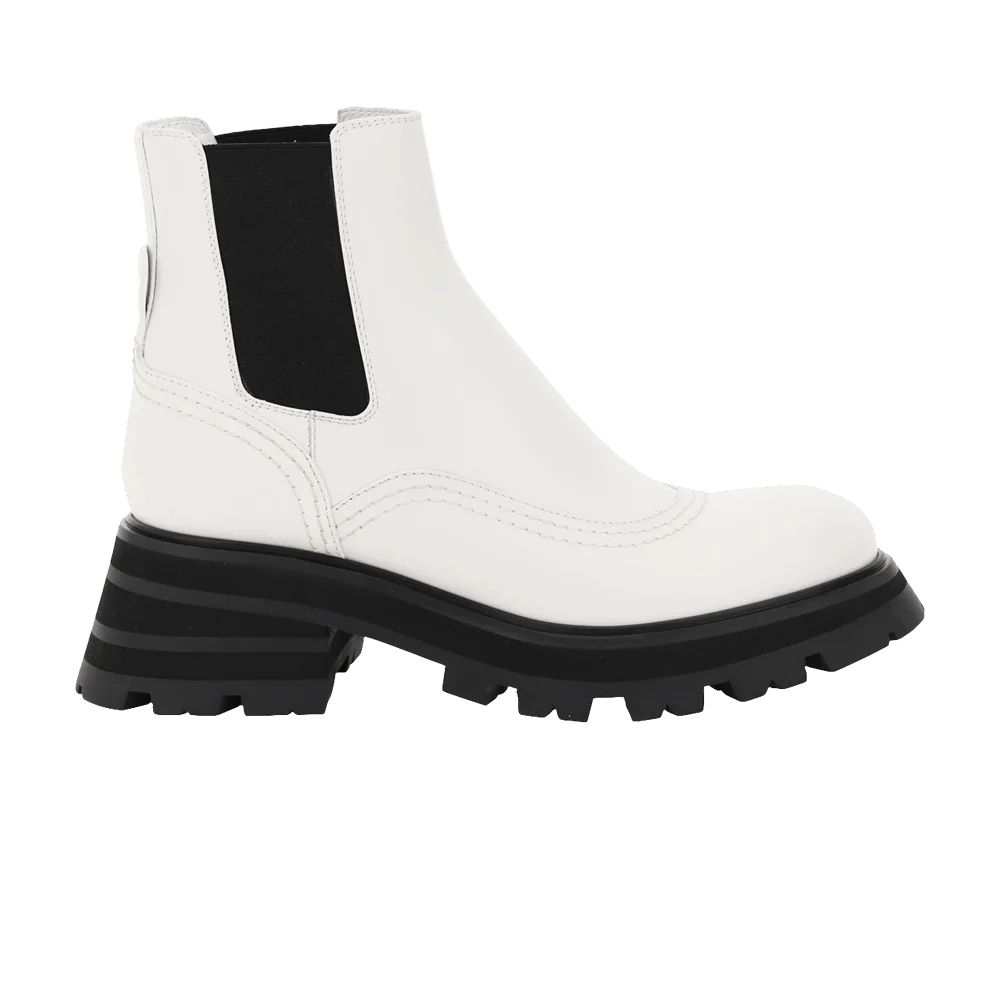 Botinki-Alexander-McQueen-Wmns-Wander-Chelsea-Boot-New-Ivory-Black