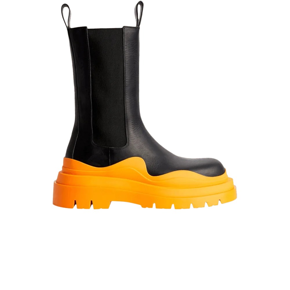 Botinki-Bottega-Veneta-Tire-Boot-Black-Tangerine