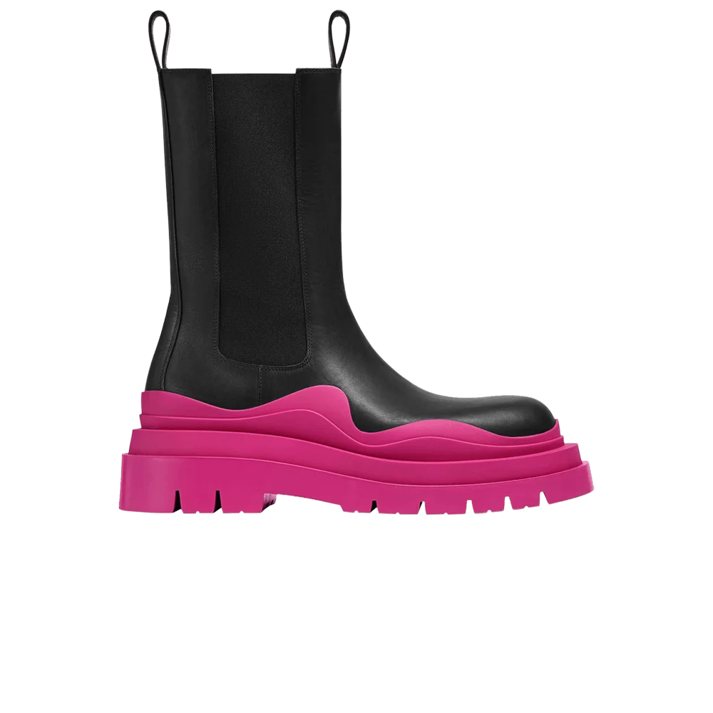Botinki-Bottega-Veneta-Wmns-Tire-Boot-Black-Hollyhock