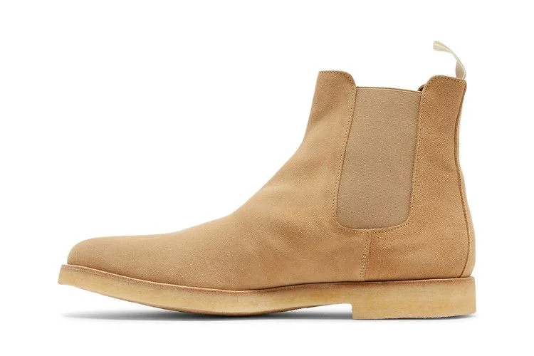 Botinki-Common-Projects-Chelsea-Boot-Suede-Tan-2