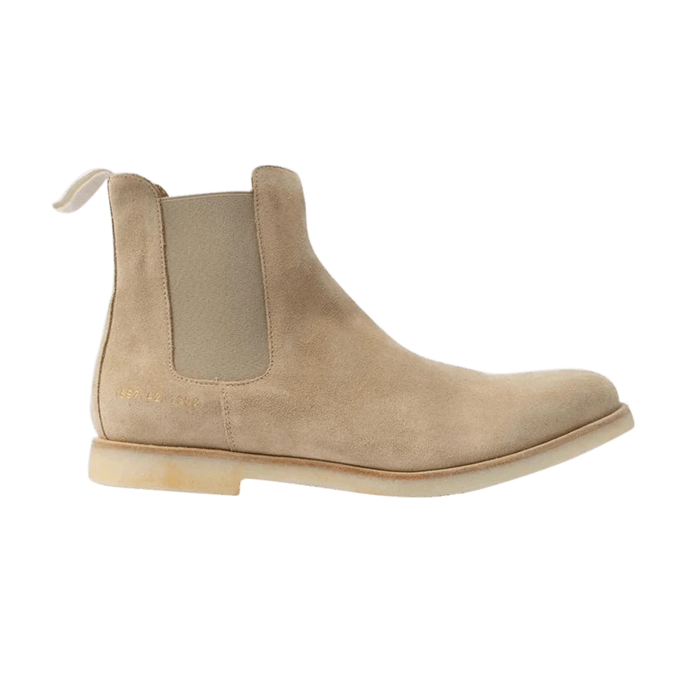 Botinki-Common-Projects-Suede-Chelsea-Boot-Tan