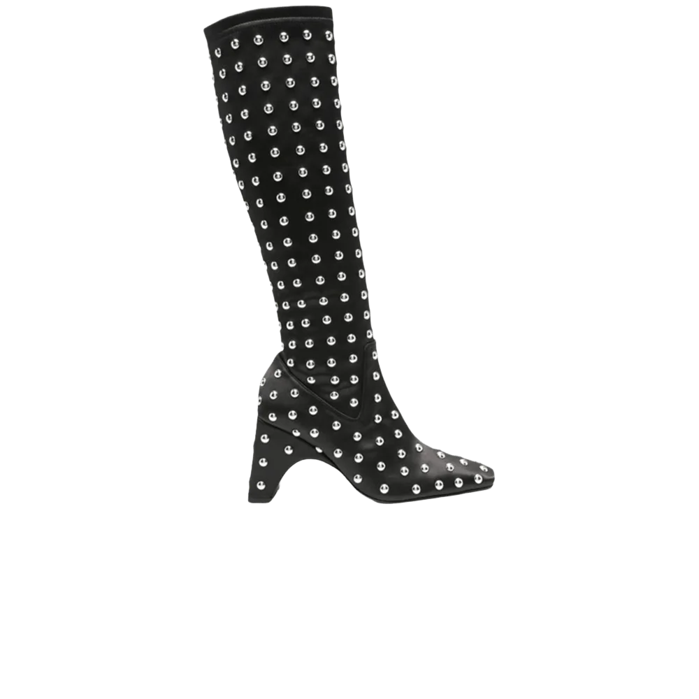 Botinki-Coperni-Wmns-Studded-Bridge-Stretch-Boot-Black-Silver