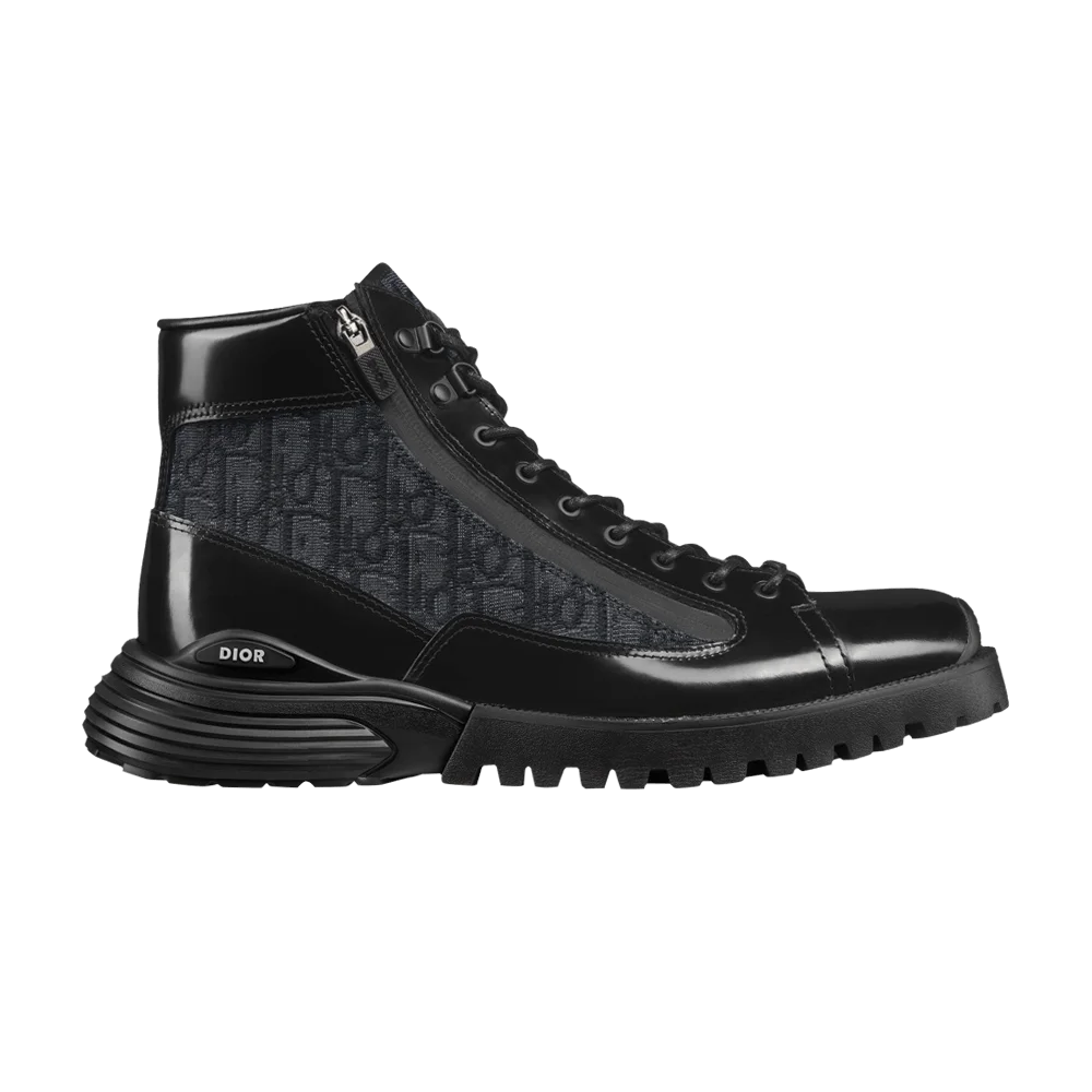 Botinki-Dior-Combat-Ankle-Boot-Dior-Oblique-Black