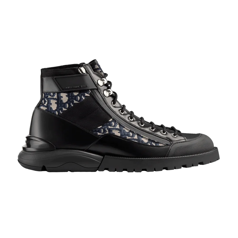 Botinki-Dior-Combat-Boot-Dior-Oblique-Black